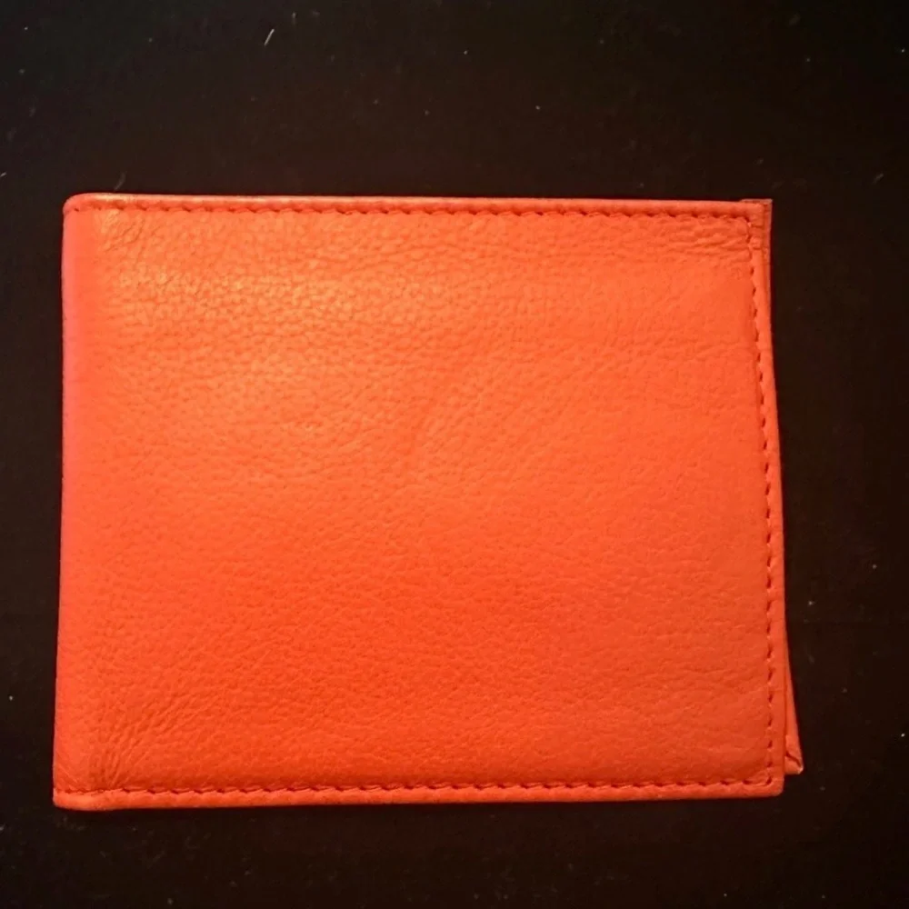 Rolex Red Leather Wallet with Gold Emblem